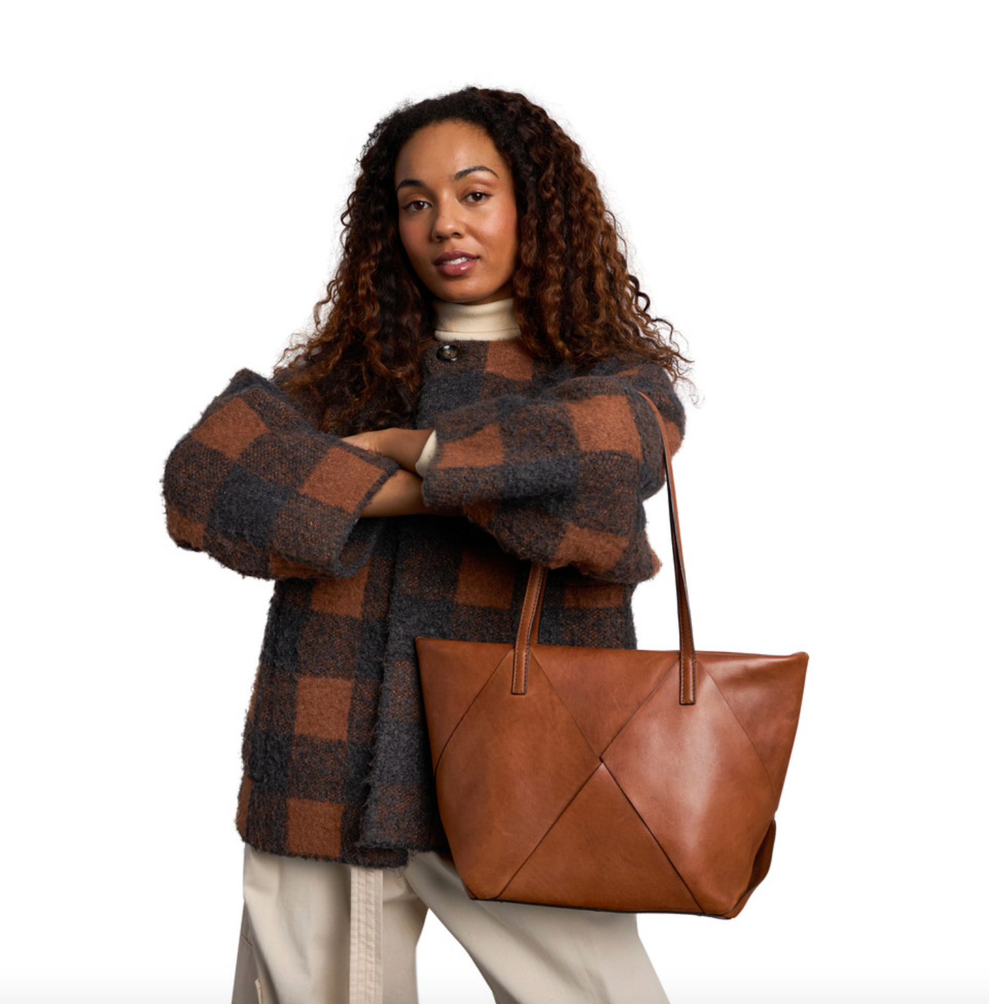 Skulderveske Olia cognac