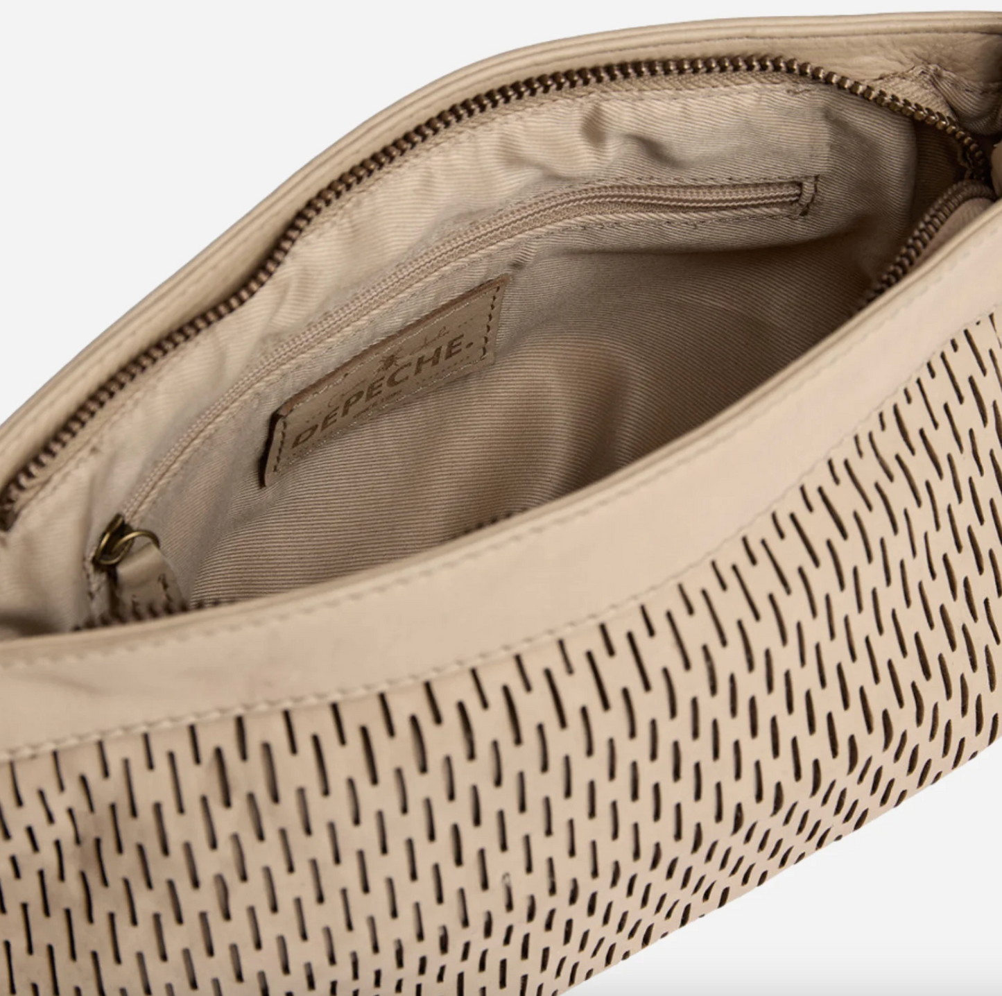 Clutch med perforert mønster - Sand