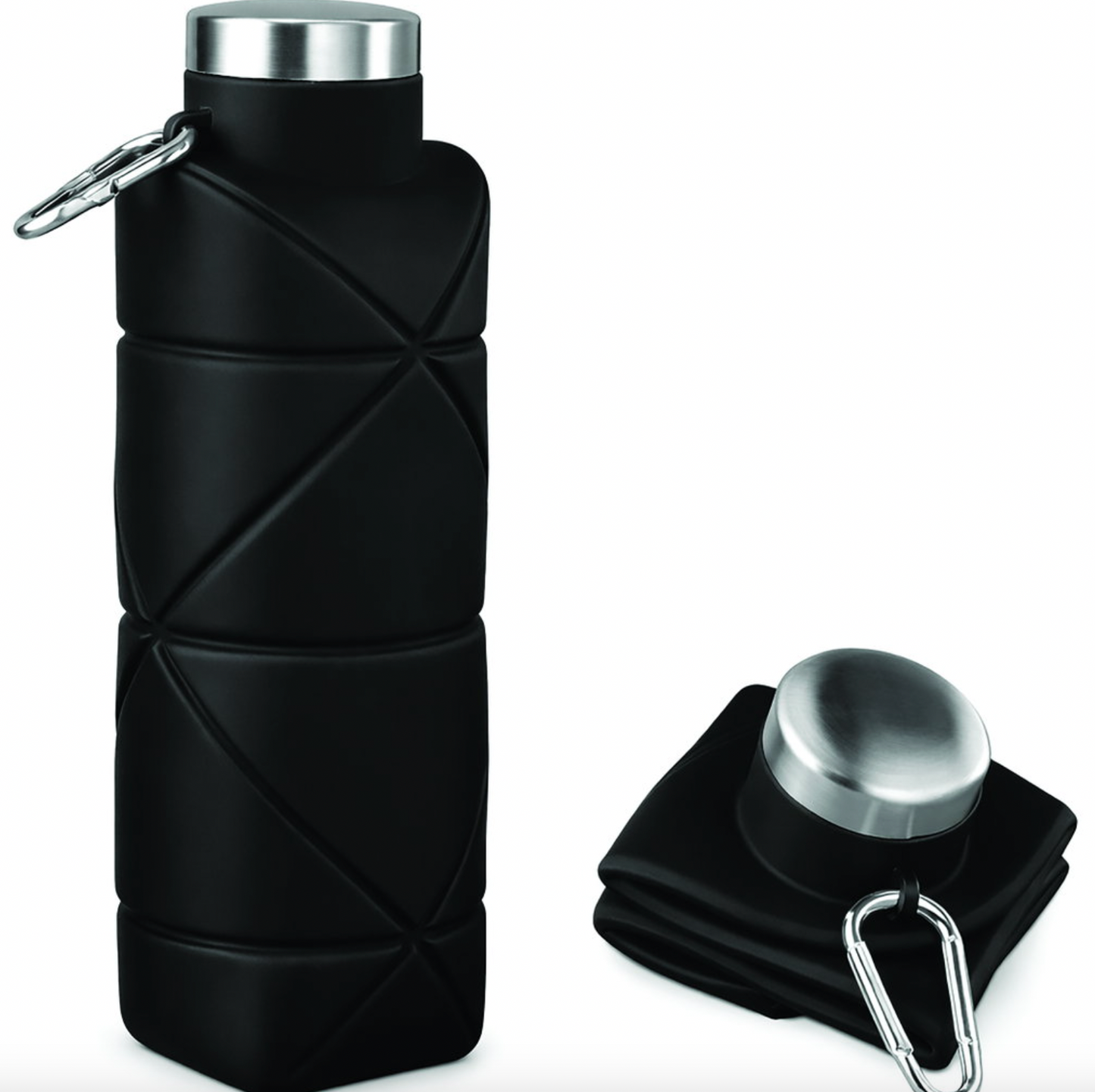 Sammenleggbar silikonvannflaske 700 ml