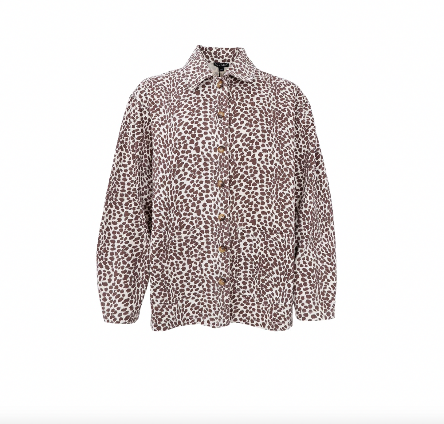 Jakke canvas leopard