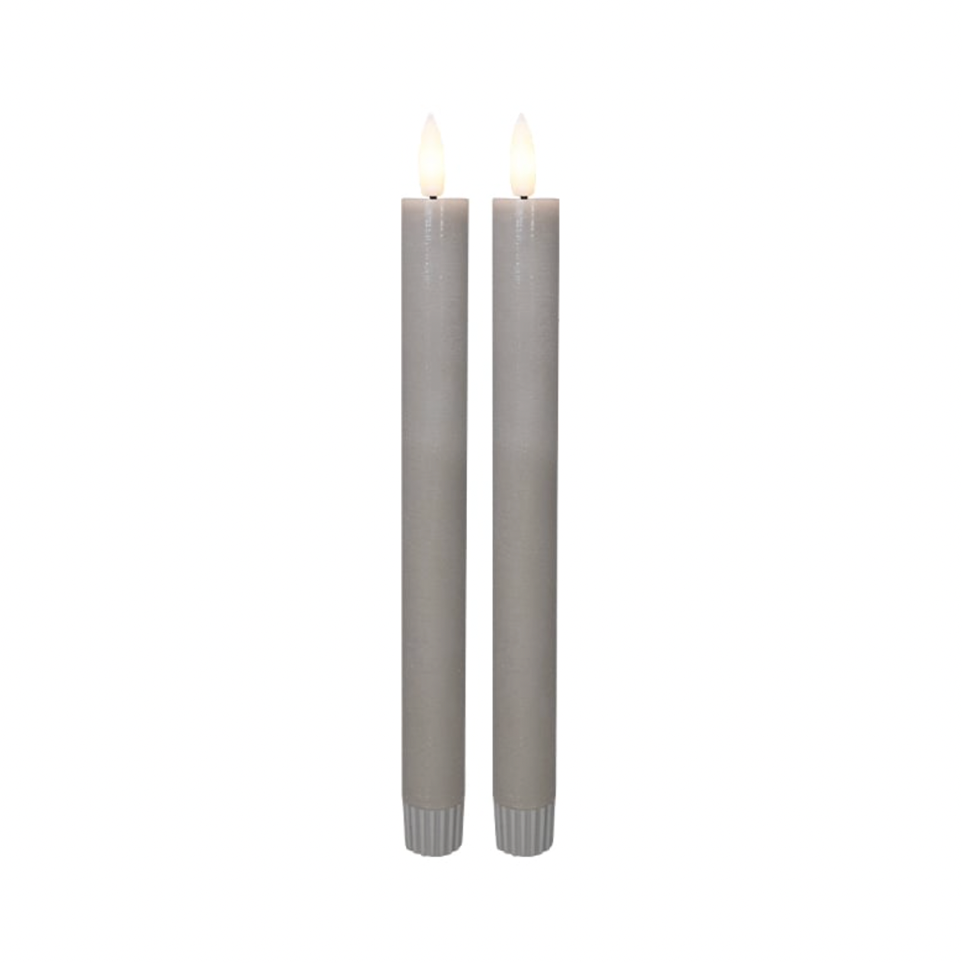 LED Stakelys konisk - Grå 24,5 cm