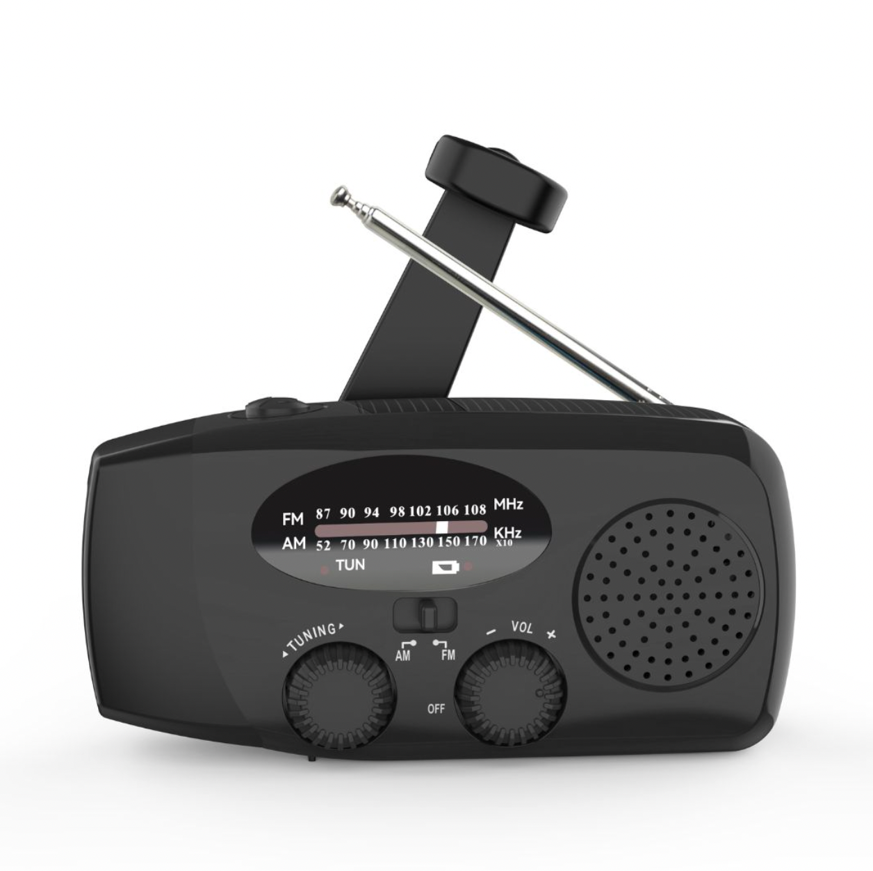 Nødradio med powerbank