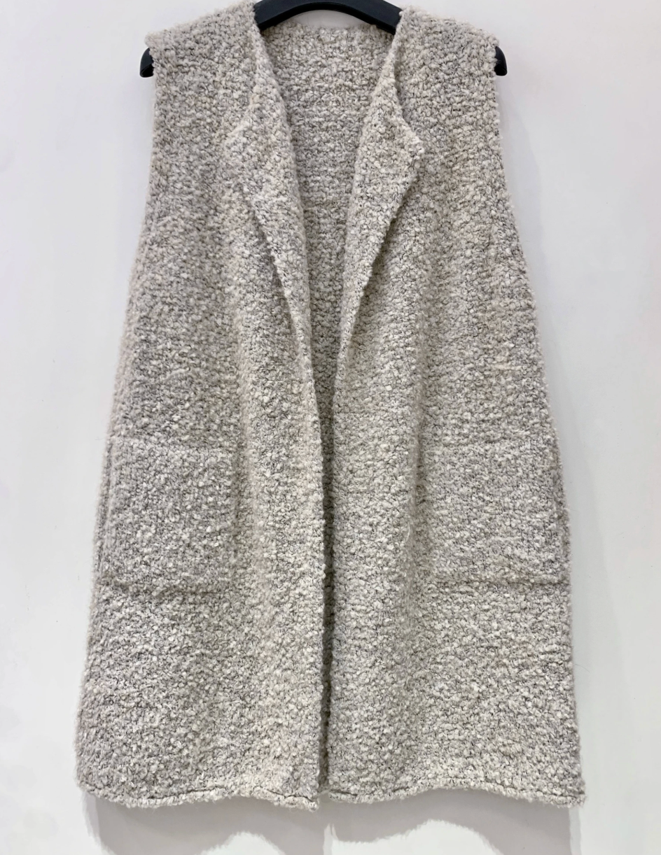 Vest bouclé - Beige
