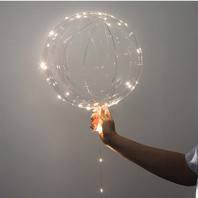 LED Ballonger - 10-pakning (varmt hvitt lys)