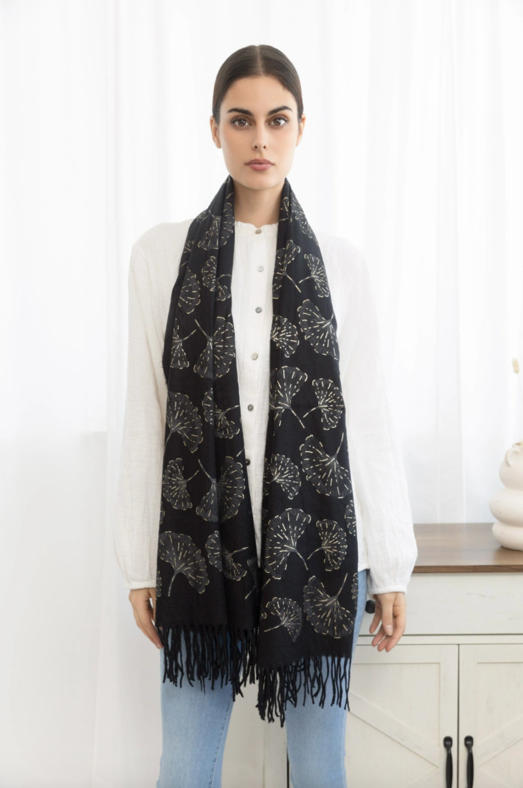 Skjerf Silky Black