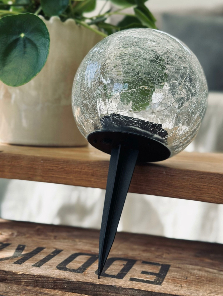 Solcelle glasskule - Large Dia 20cm