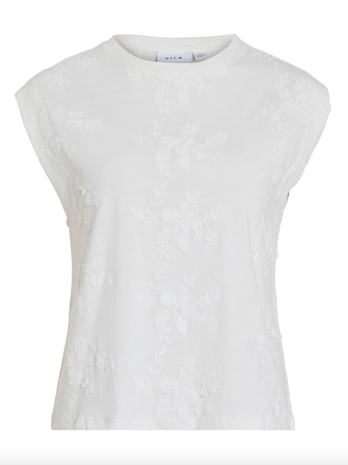 Bluse SASJA uten ermer med broderi