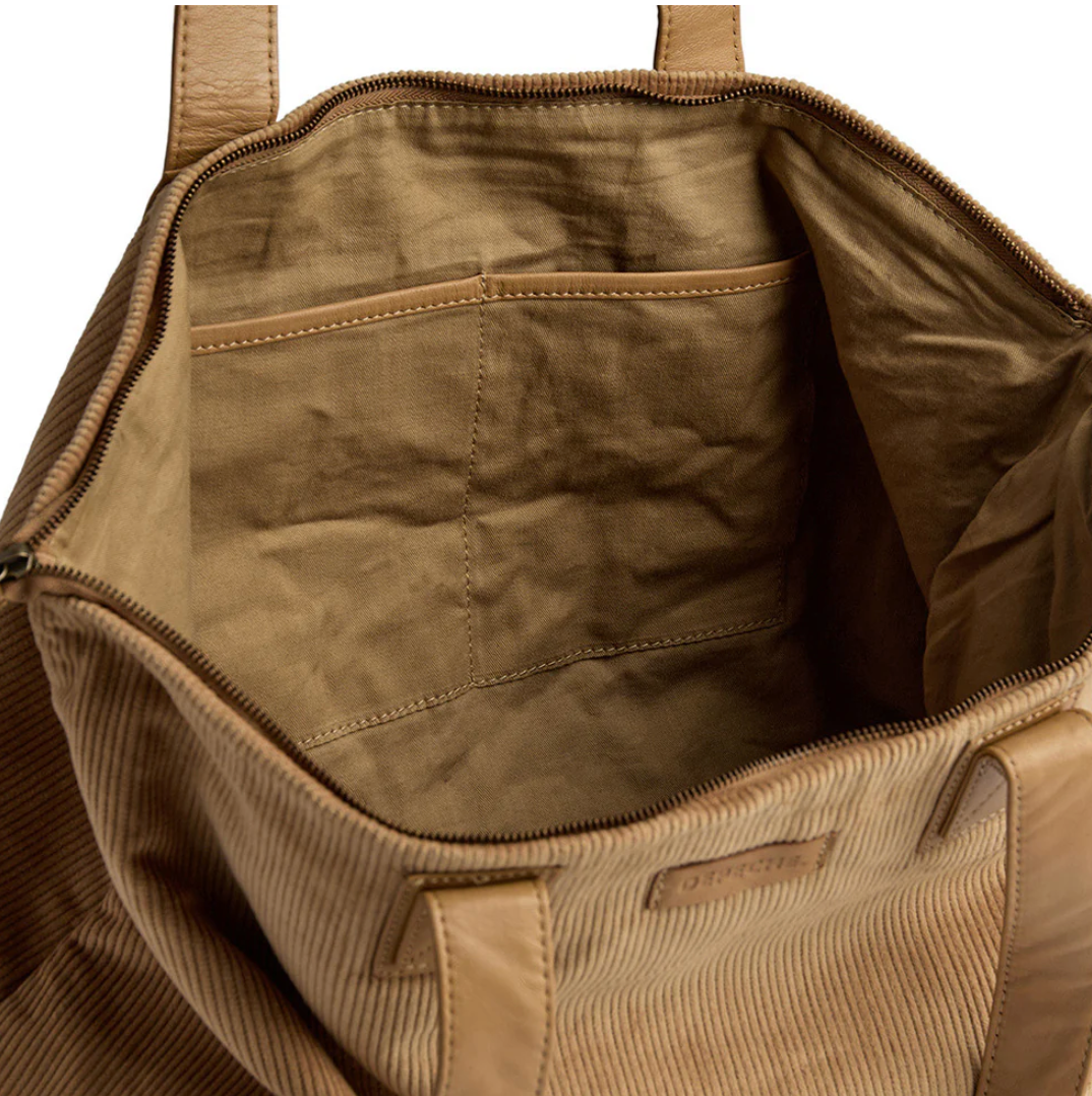 Shopper Fløyel - Tan