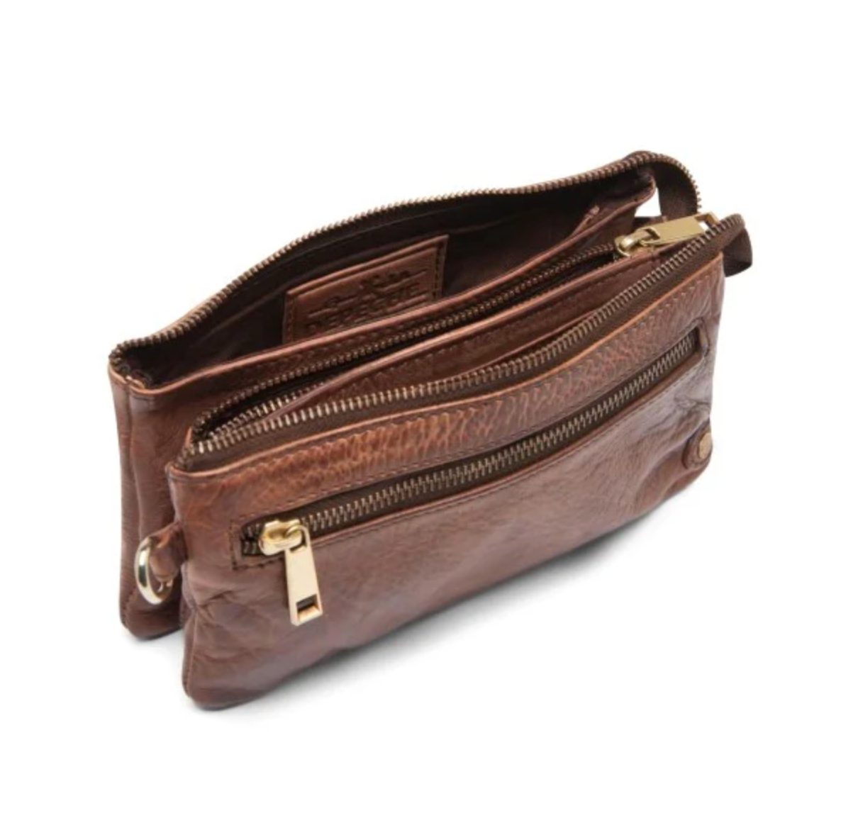 Clutch / skinnveske - Brandy