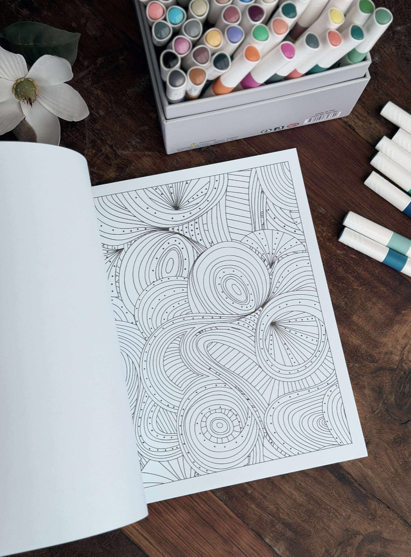 Fargebok for voksne - Blader & Blomster