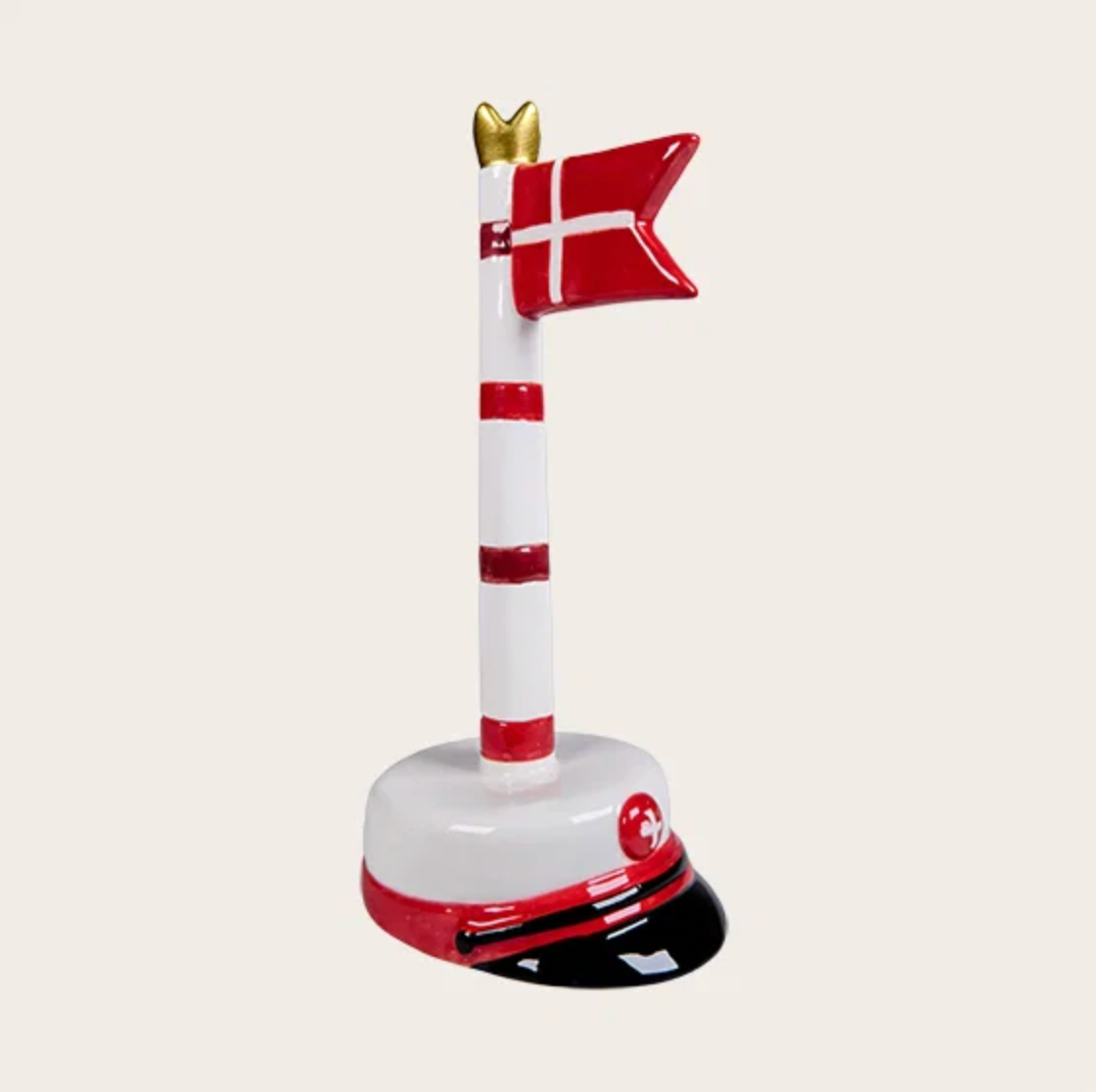 Studentflagg med striper 18 cm - Flere farger