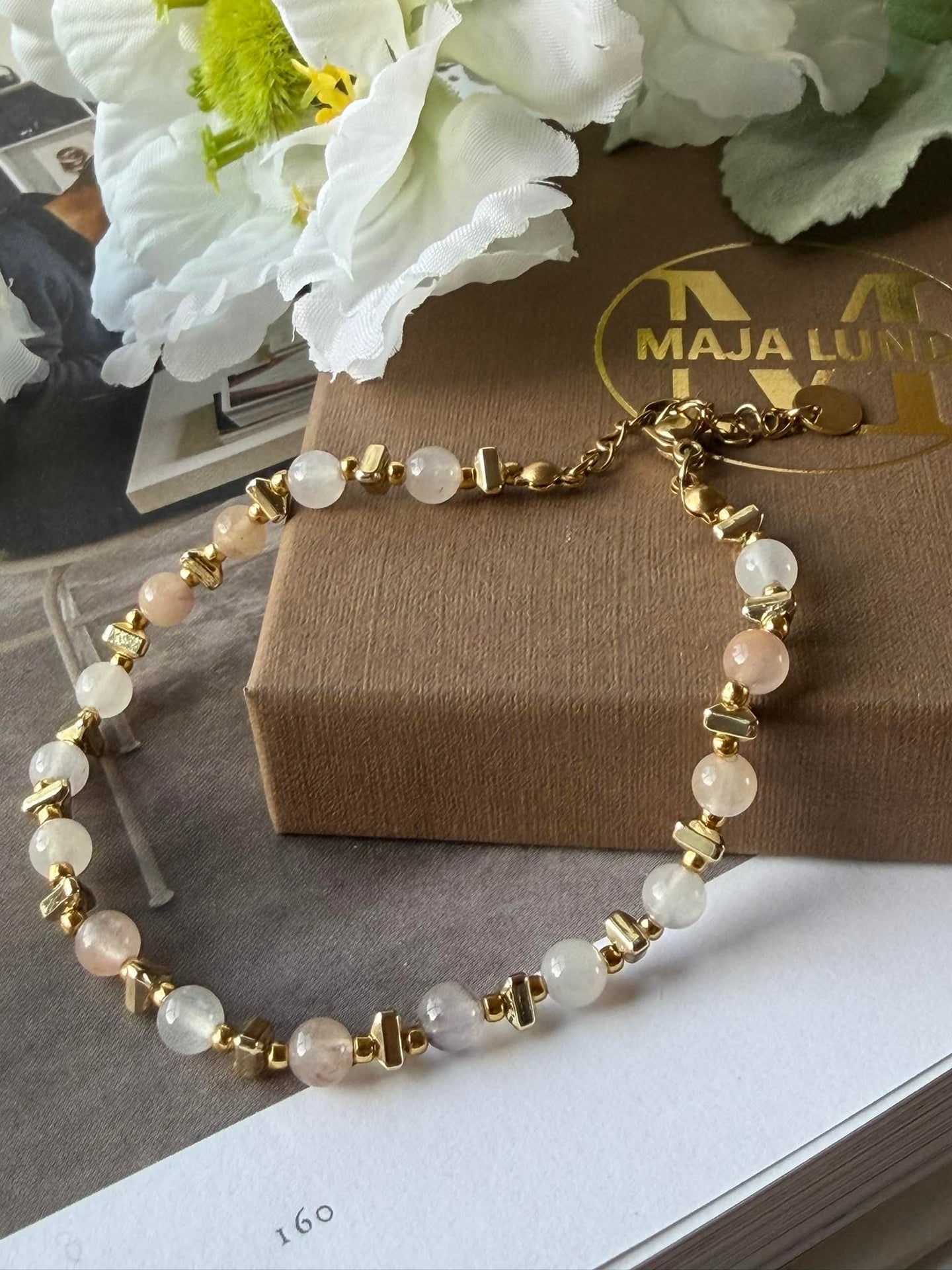 Armbånd TILDE - Naturstein - Blush
