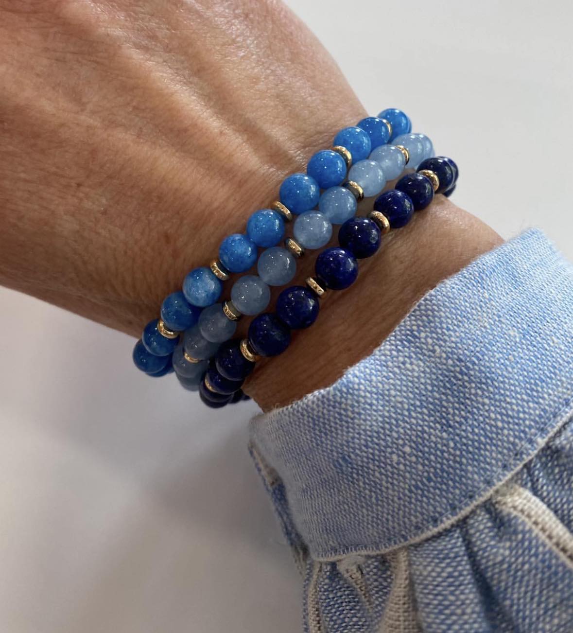 Armbånd Mollie Jeans blå - VIAMAJA.DK
