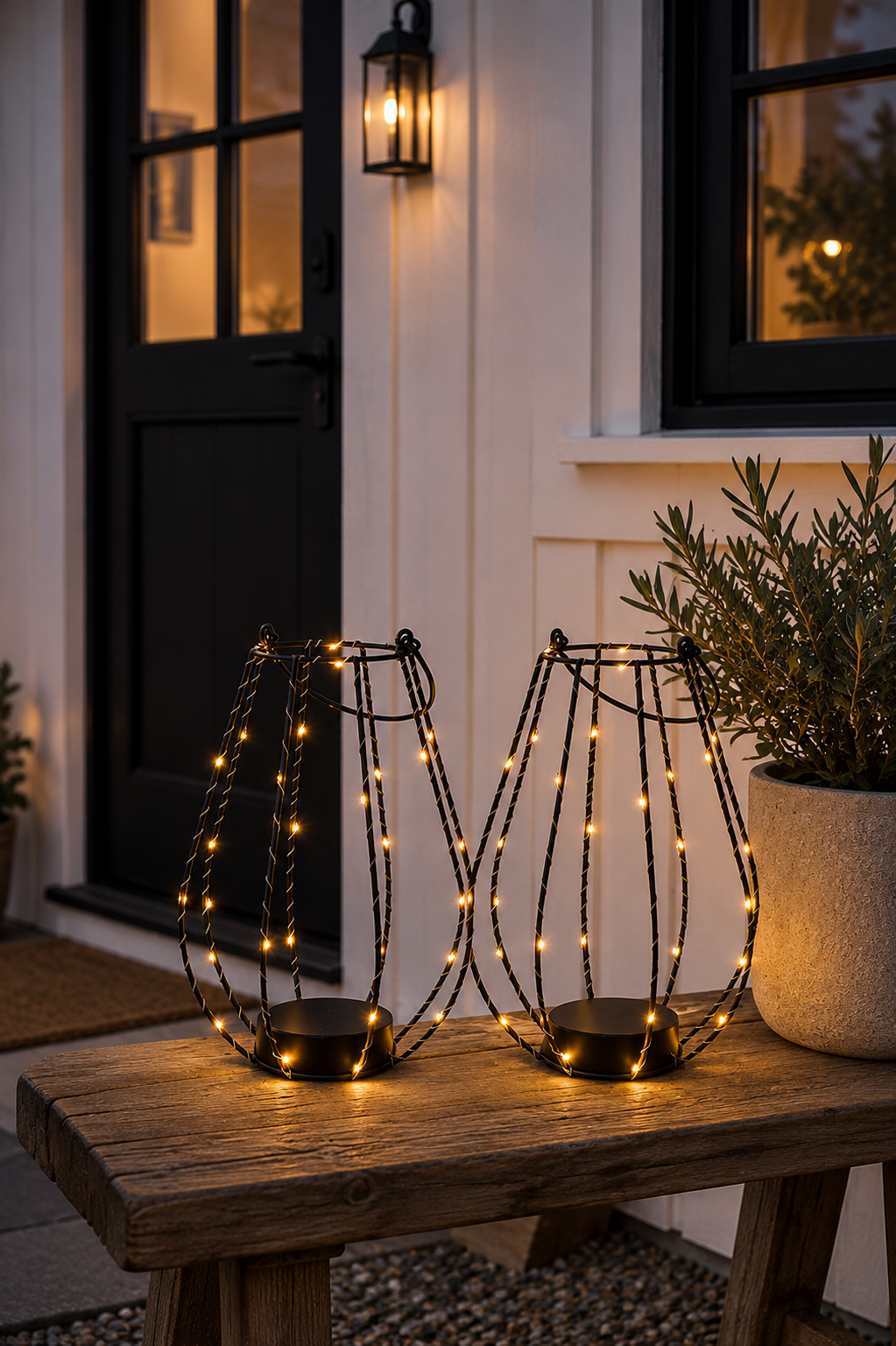 Lanterne HOLLY - Sett med 2 stk