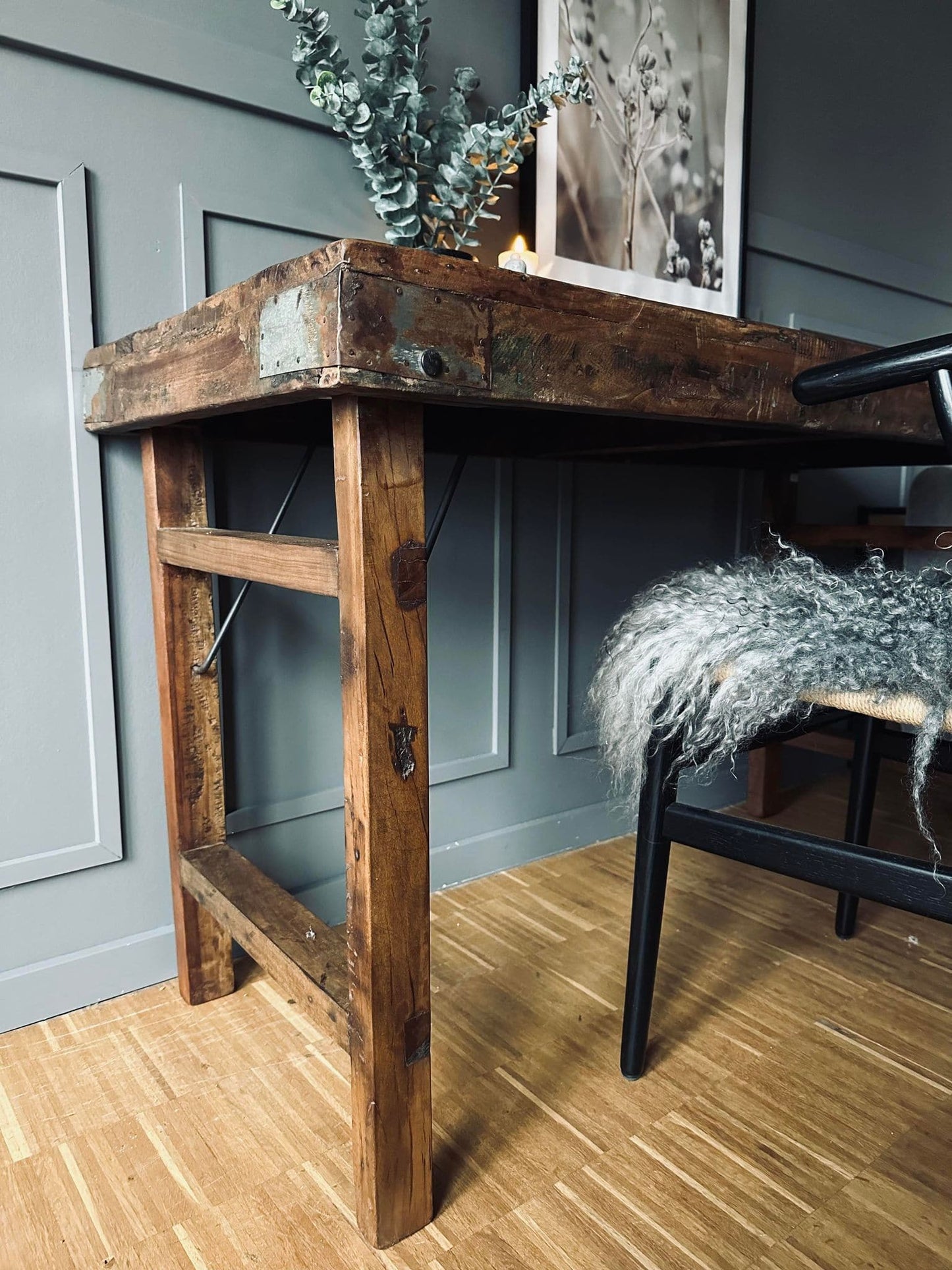 Bord unika 130cm - kan klappes sammen - VIAMAJA.DK