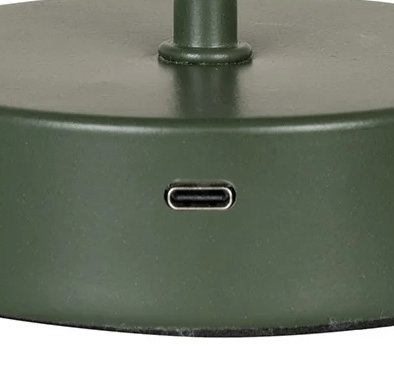 Bordlampe Grøn med touch - Genopladelig - VIAMAJA.DK