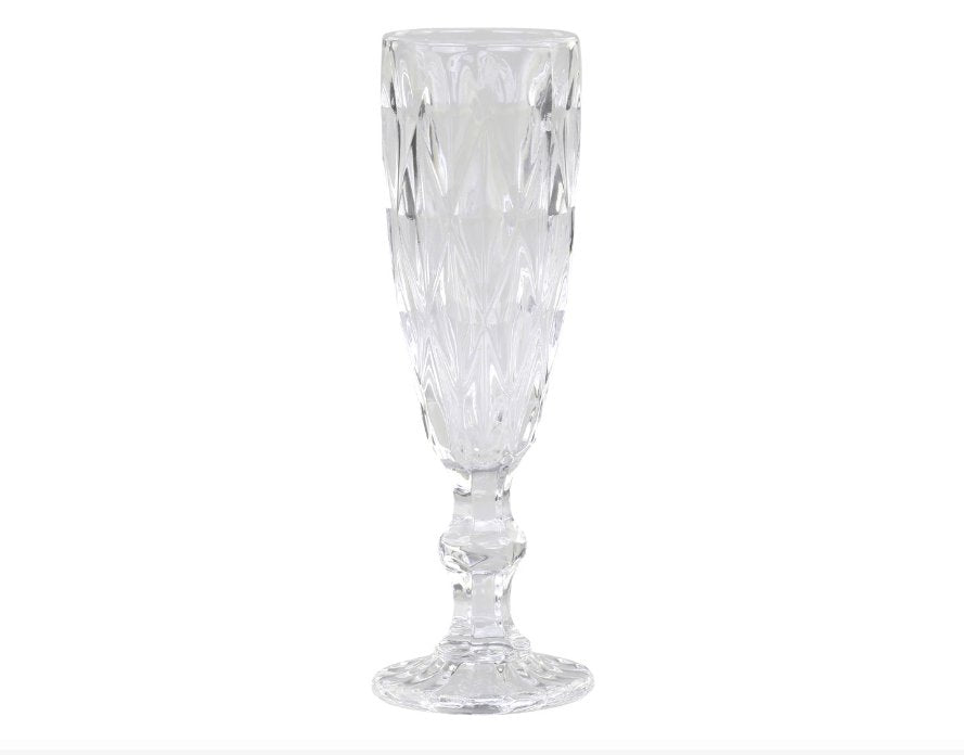 Champagneglas m. diamantudskæring - VIAMAJA.DK