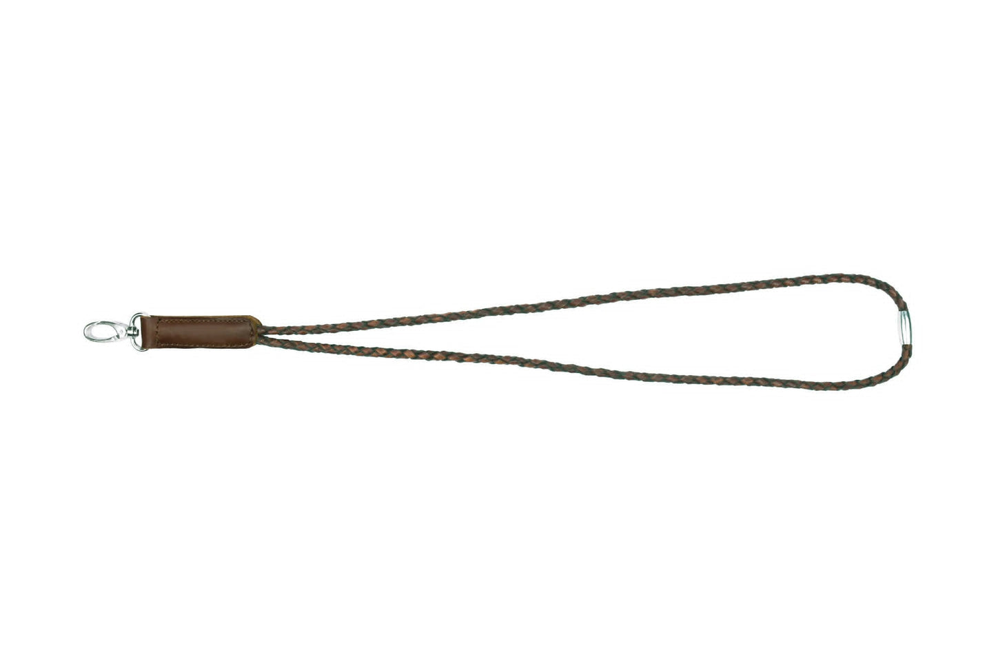 Keyhanger flettet - mørkebrun