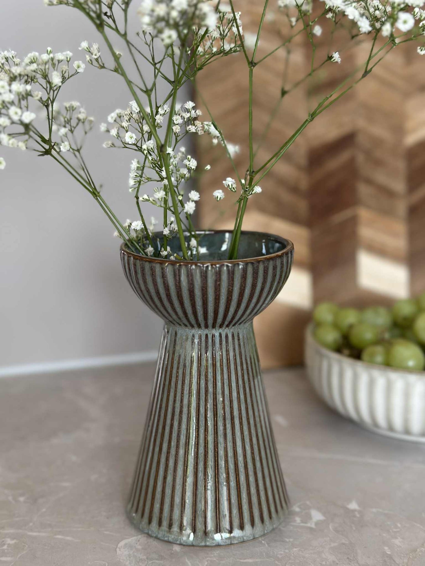 Hyasintvase VIGA - Grå / brun