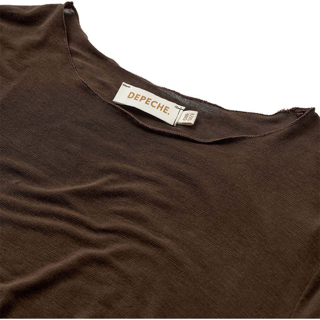 Bluse Drew Cashmere mix - Dark Brown