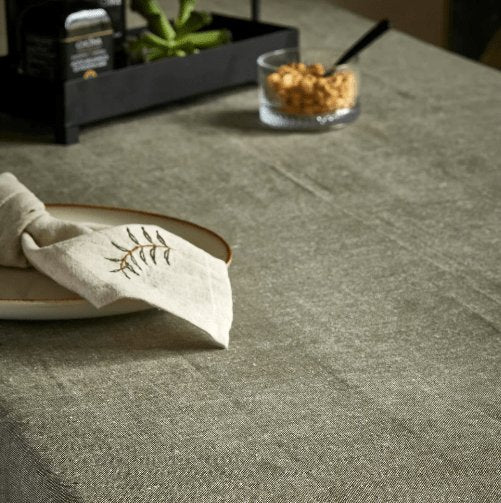 Dug Green melange - 140x360cm - VIAMAJA.DK
