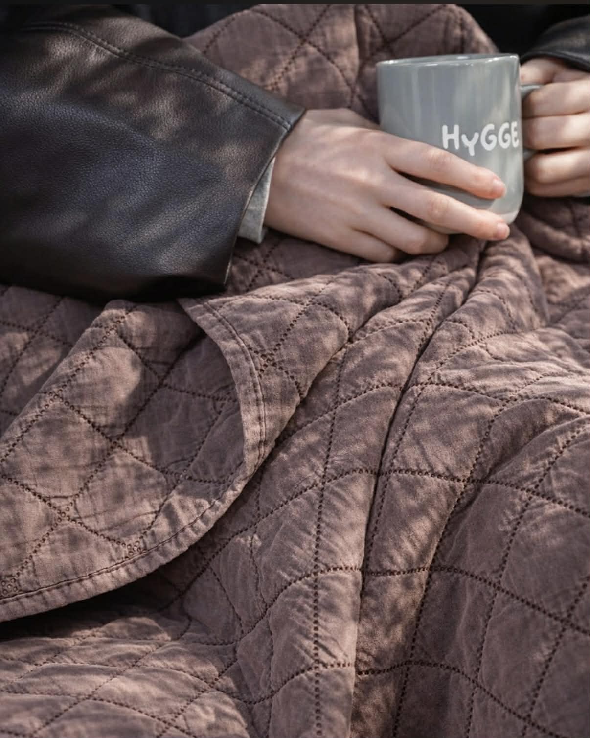 Plaid Quilt - Brown Stonewashed