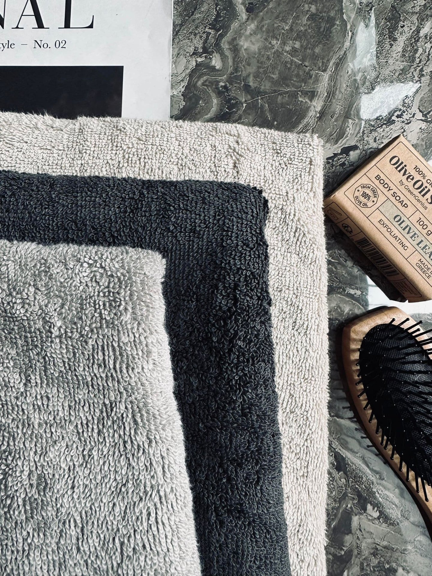 Håndklæde Sand - 50x100cm Øko-tex - VIAMAJA.DK