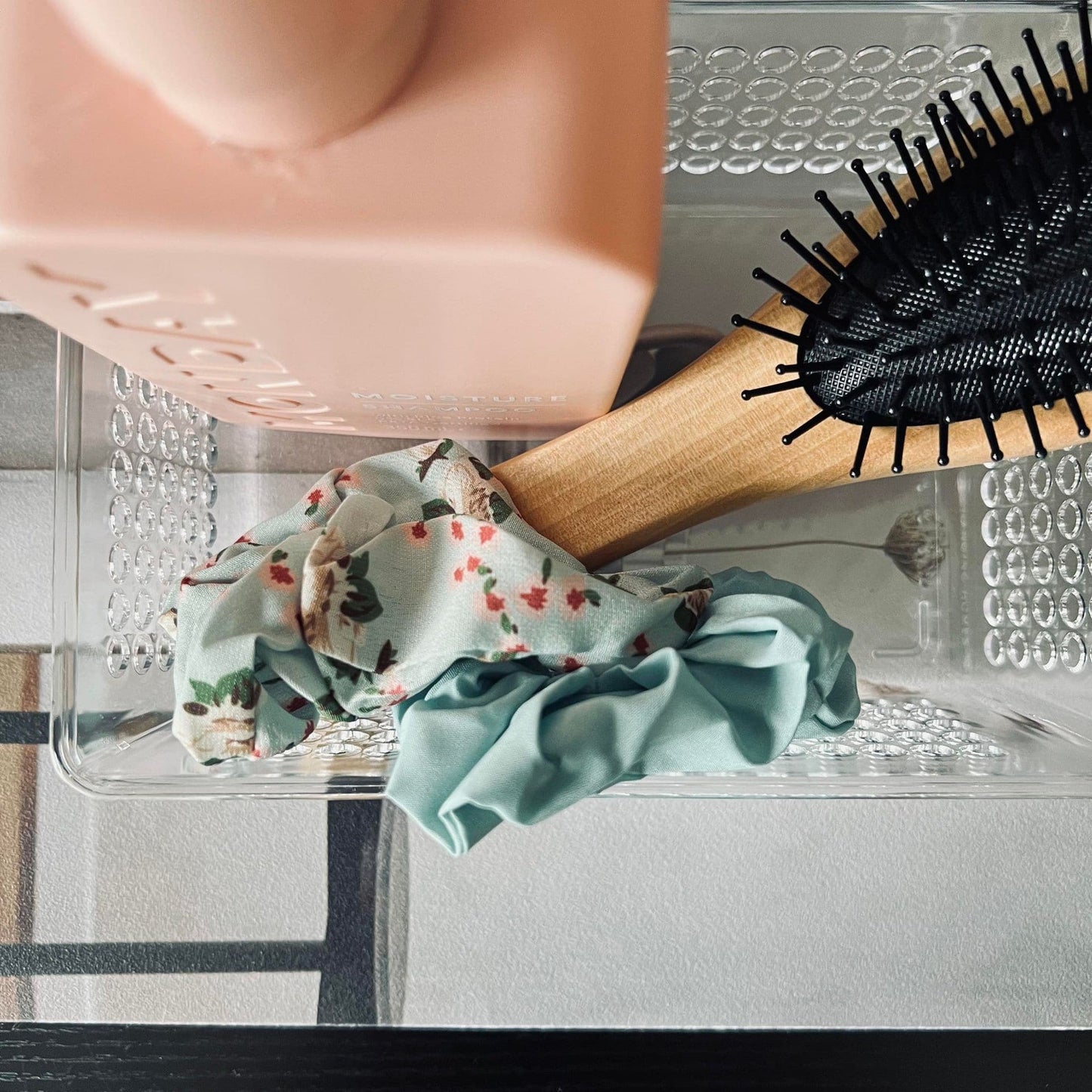Hårelastikker scrunchie 2 stk - Green mix - VIAMAJA.DK