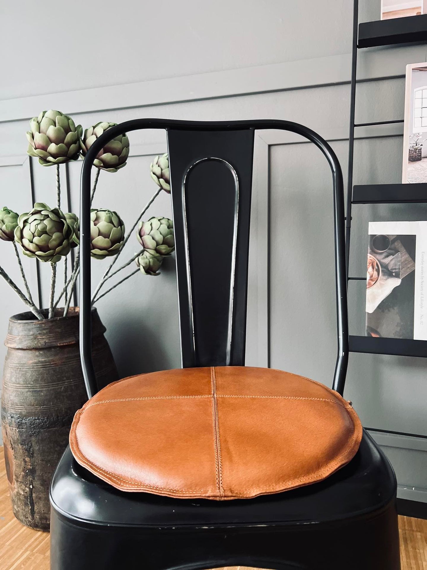 Hynde i læder - Cognac Dia 38cm - VIAMAJA.DK