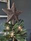 Julestjerne til juletræ 27 cm - Champagne / Gold - VIAMAJA.DK