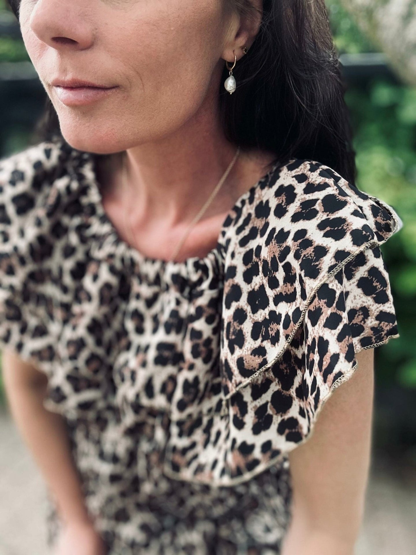 Kjole LANA off shoulder Leo - VIAMAJA.DK
