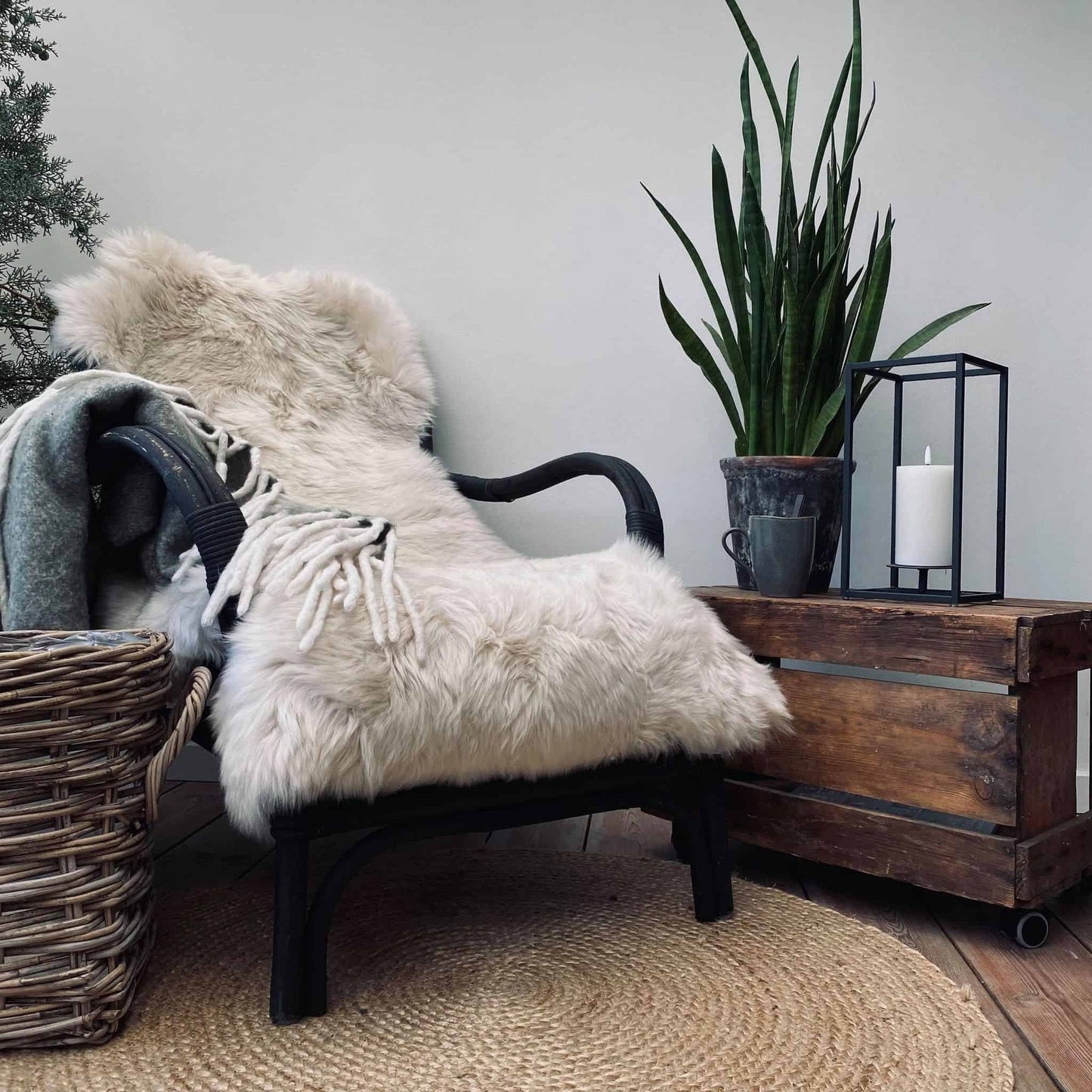 Lammeskind - Lys Beige 140cm - VIAMAJA.DK