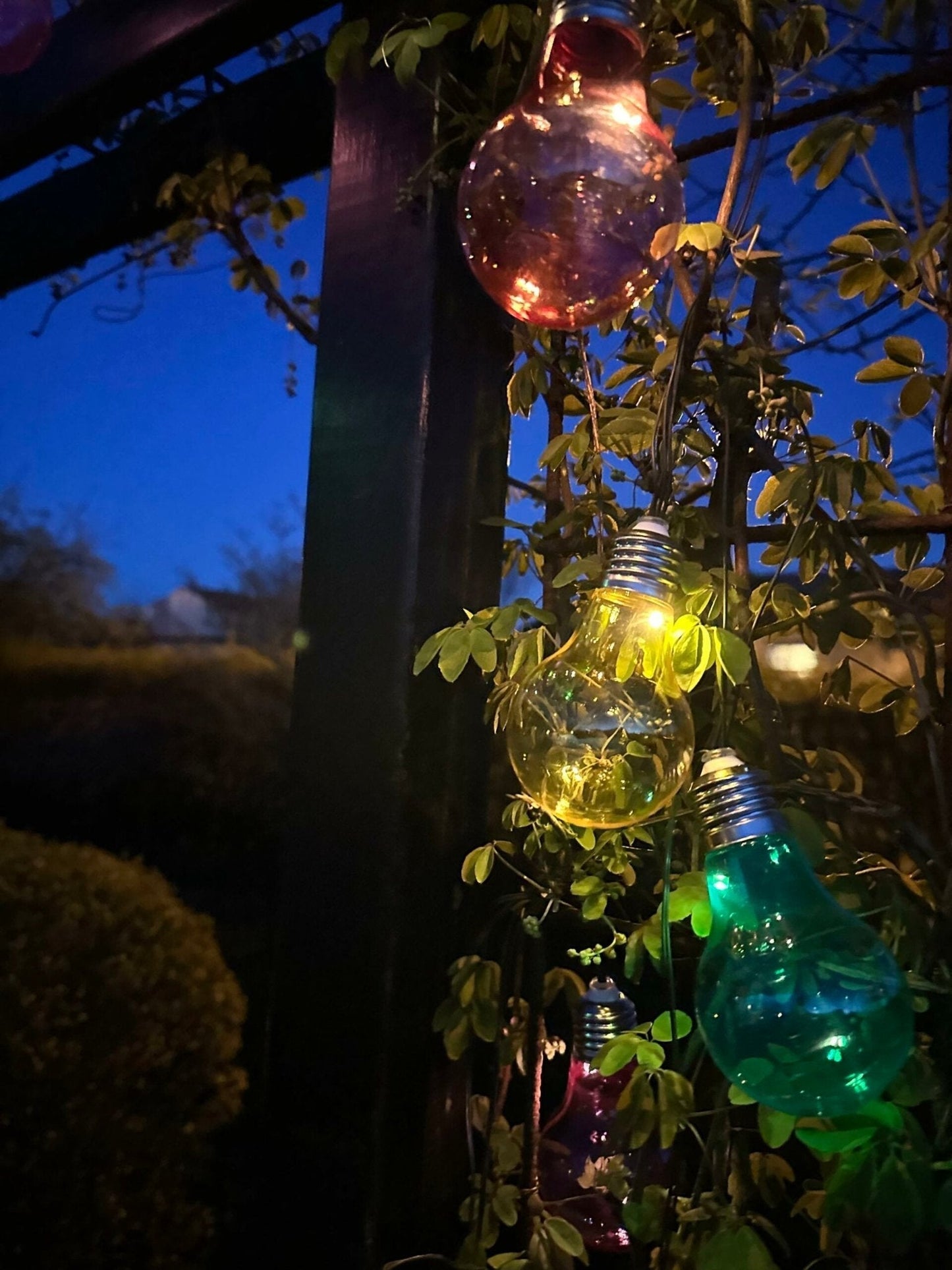 LED Lyskæde med solceller - Udendørs COLOR - VIAMAJA.DK