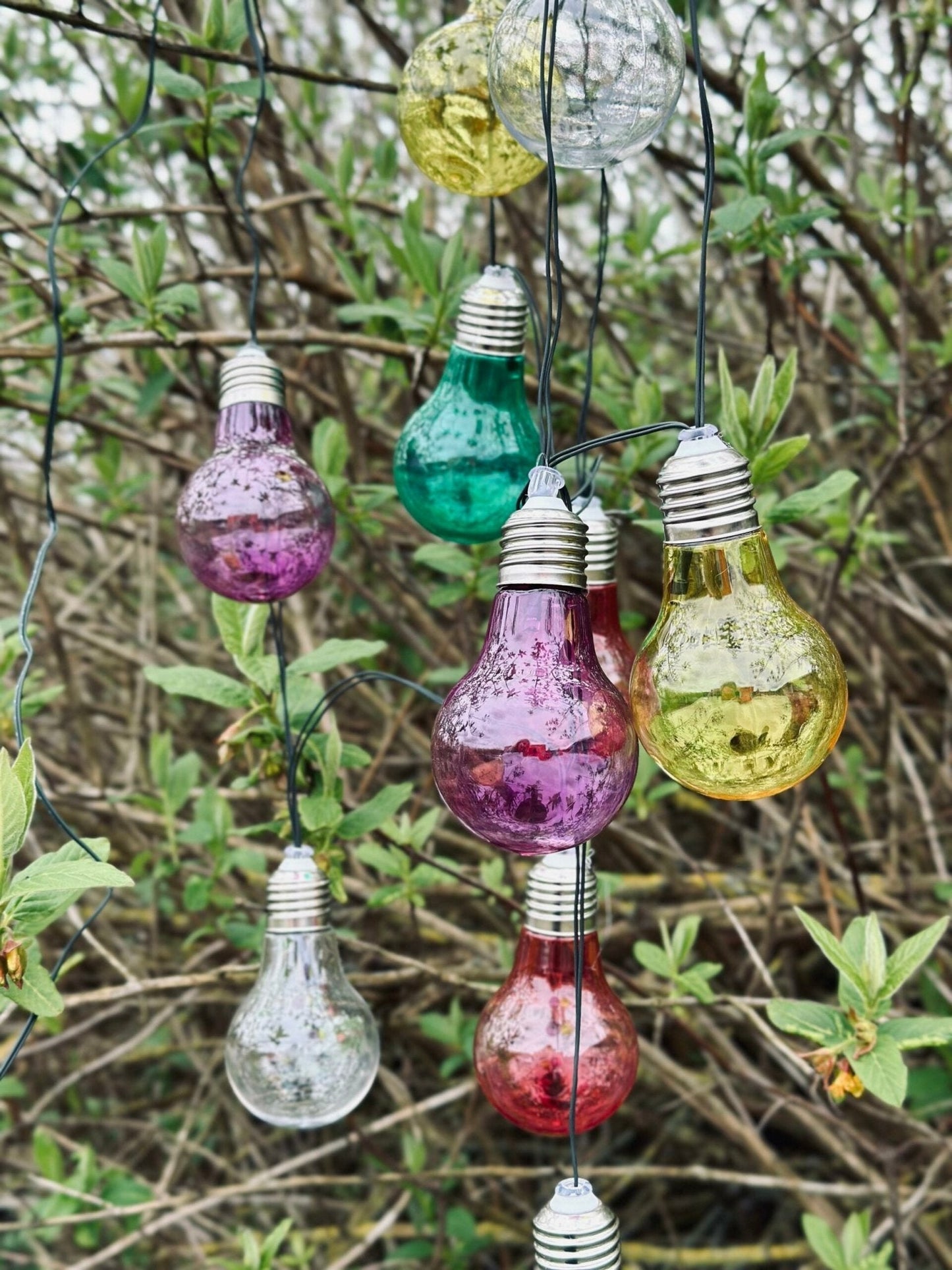 LED Lyskæde med solceller - Udendørs COLOR - VIAMAJA.DK