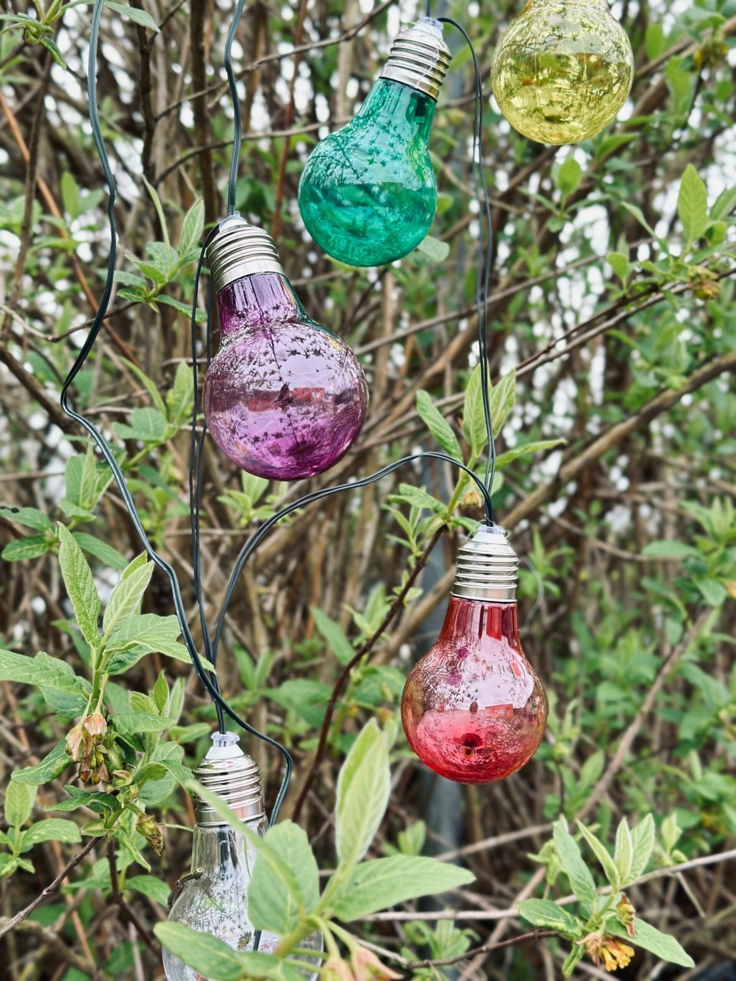 LED Lyskæde med solceller - Udendørs COLOR - VIAMAJA.DK