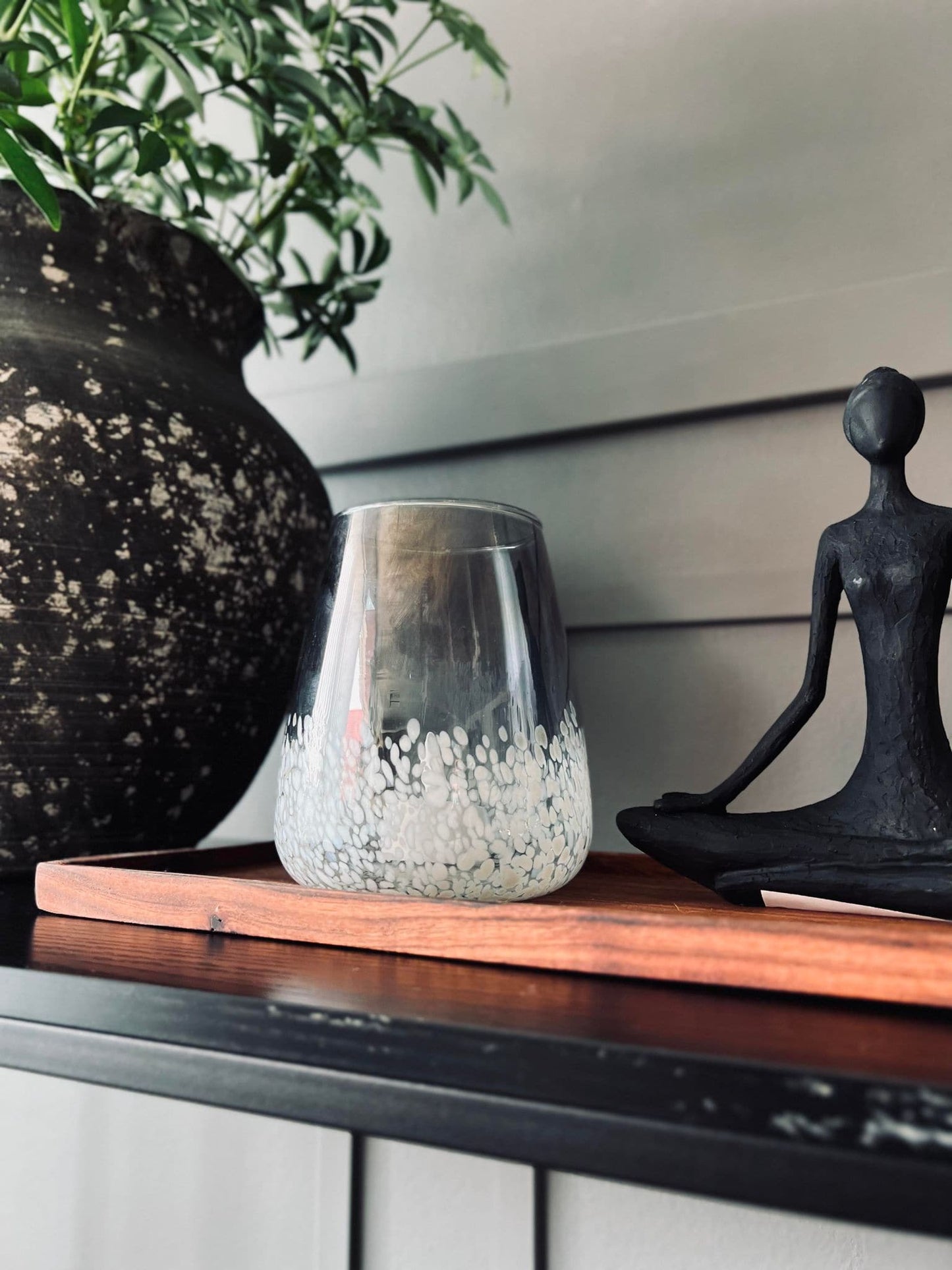 Lysestage til fyrfadslys - GLAS ART - VIAMAJA.DK