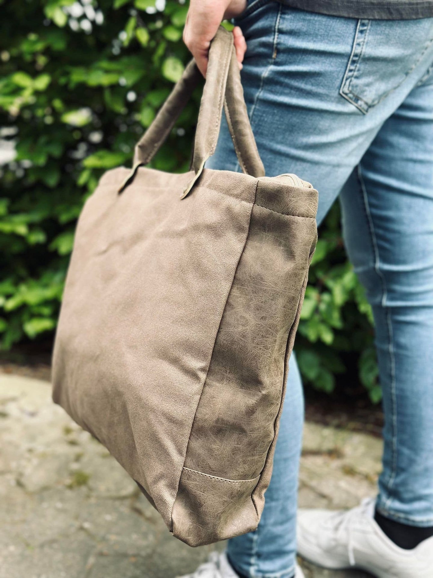 Shopper - Brown kanvas - VIAMAJA.DK