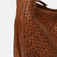 Skuldertaske – Flettet læder walnut - VIAMAJA.DK