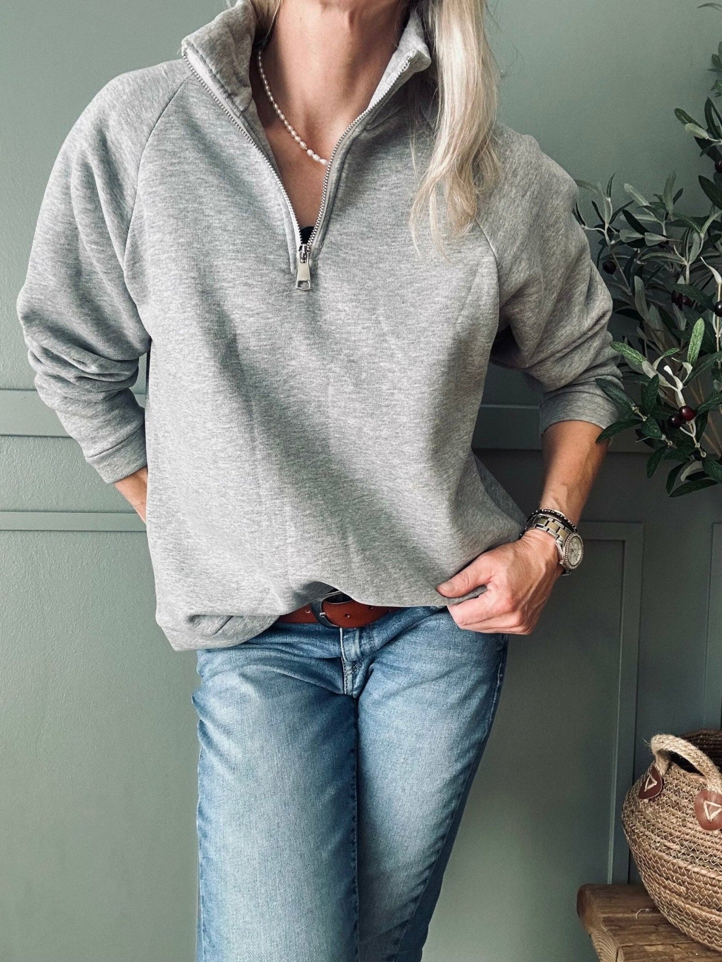 Sweatshirt grey - VIAMAJA.DK