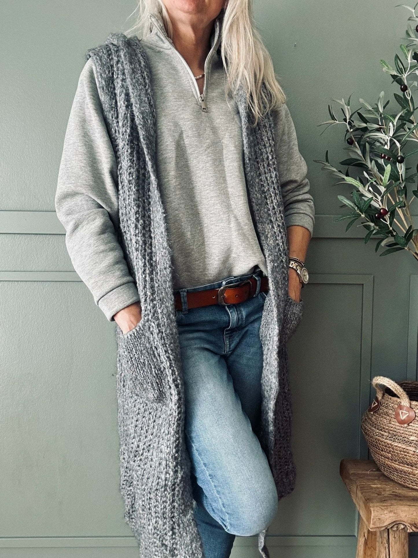 Sweatshirt grey - VIAMAJA.DK