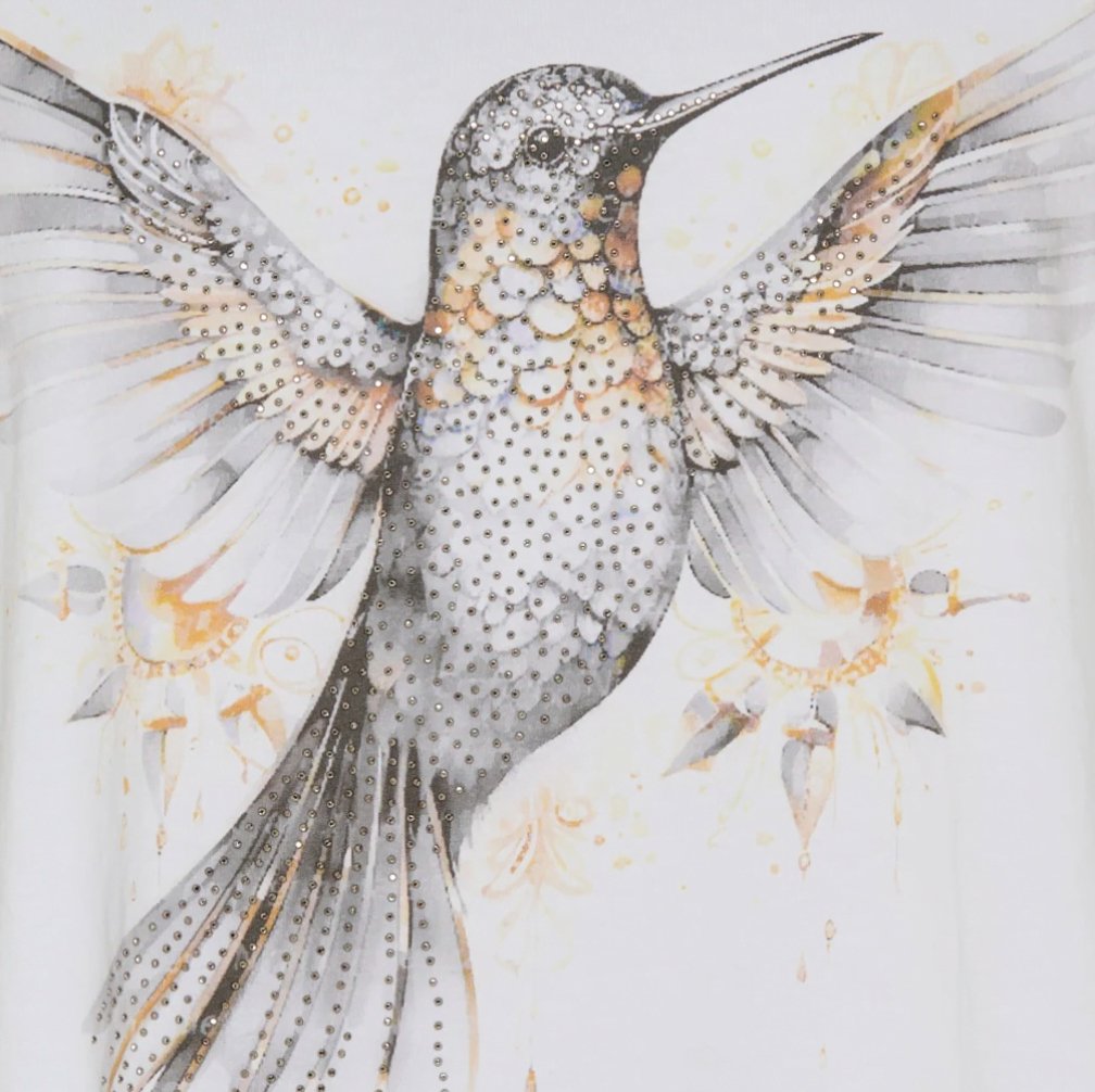 T - shirt – Grey bird - VIAMAJA.DK