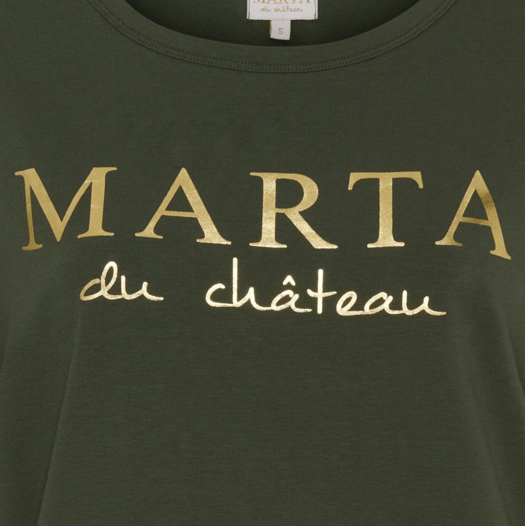T - shirt Marta military - VIAMAJA.DK