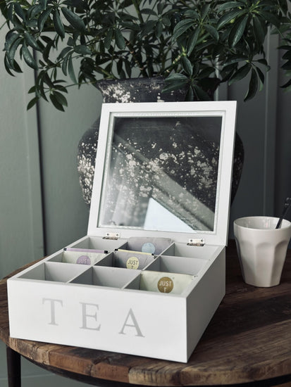 Tebox med 9 rum – White - VIAMAJA.DK