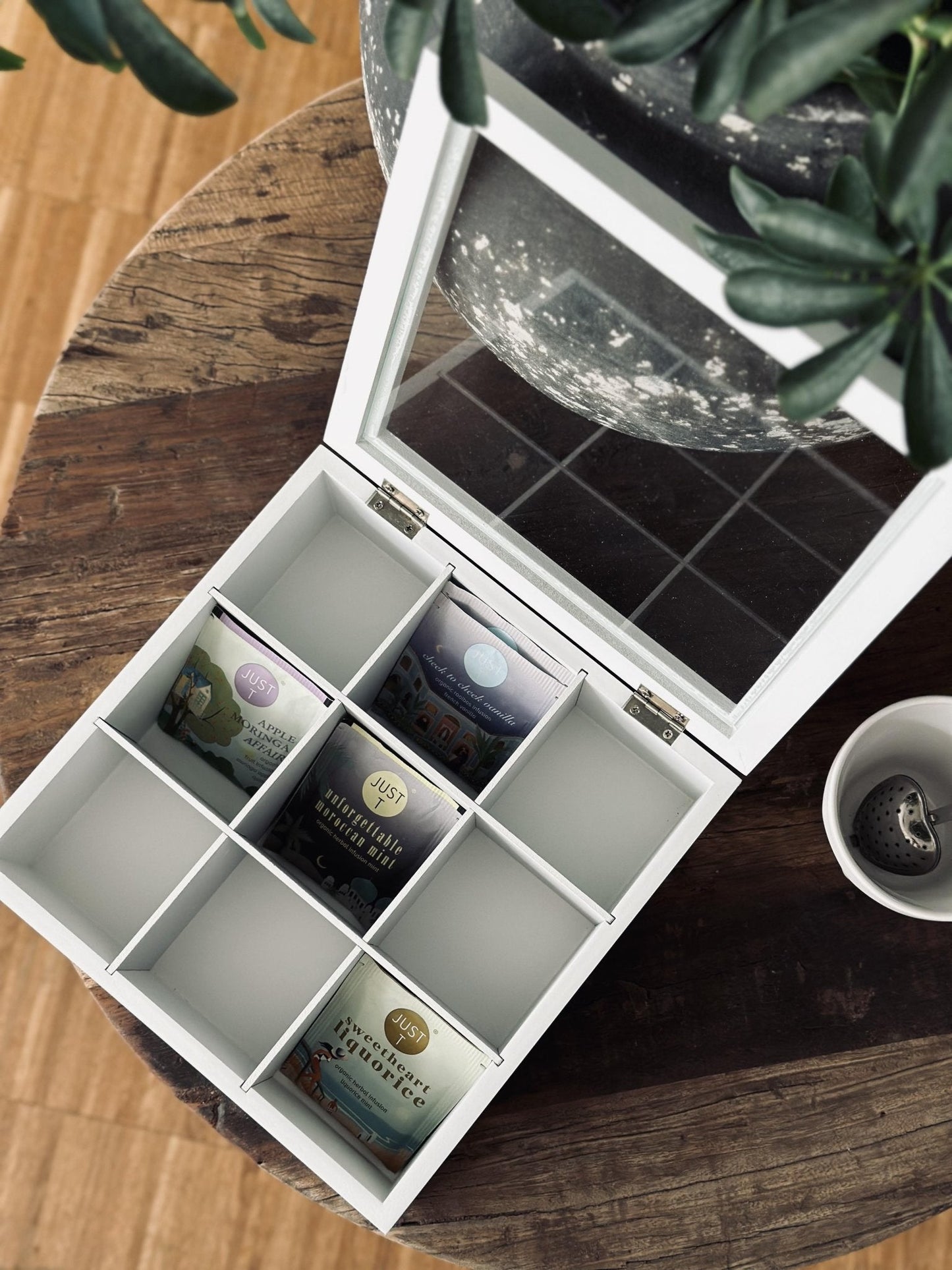 Tebox med 9 rum – White - VIAMAJA.DK