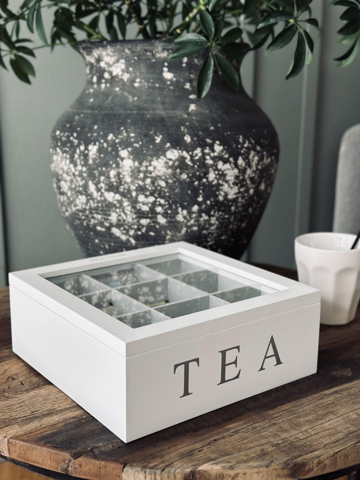 Tebox med 9 rum – White - VIAMAJA.DK