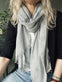 Tørklæde Simple grey - VIAMAJA.DK