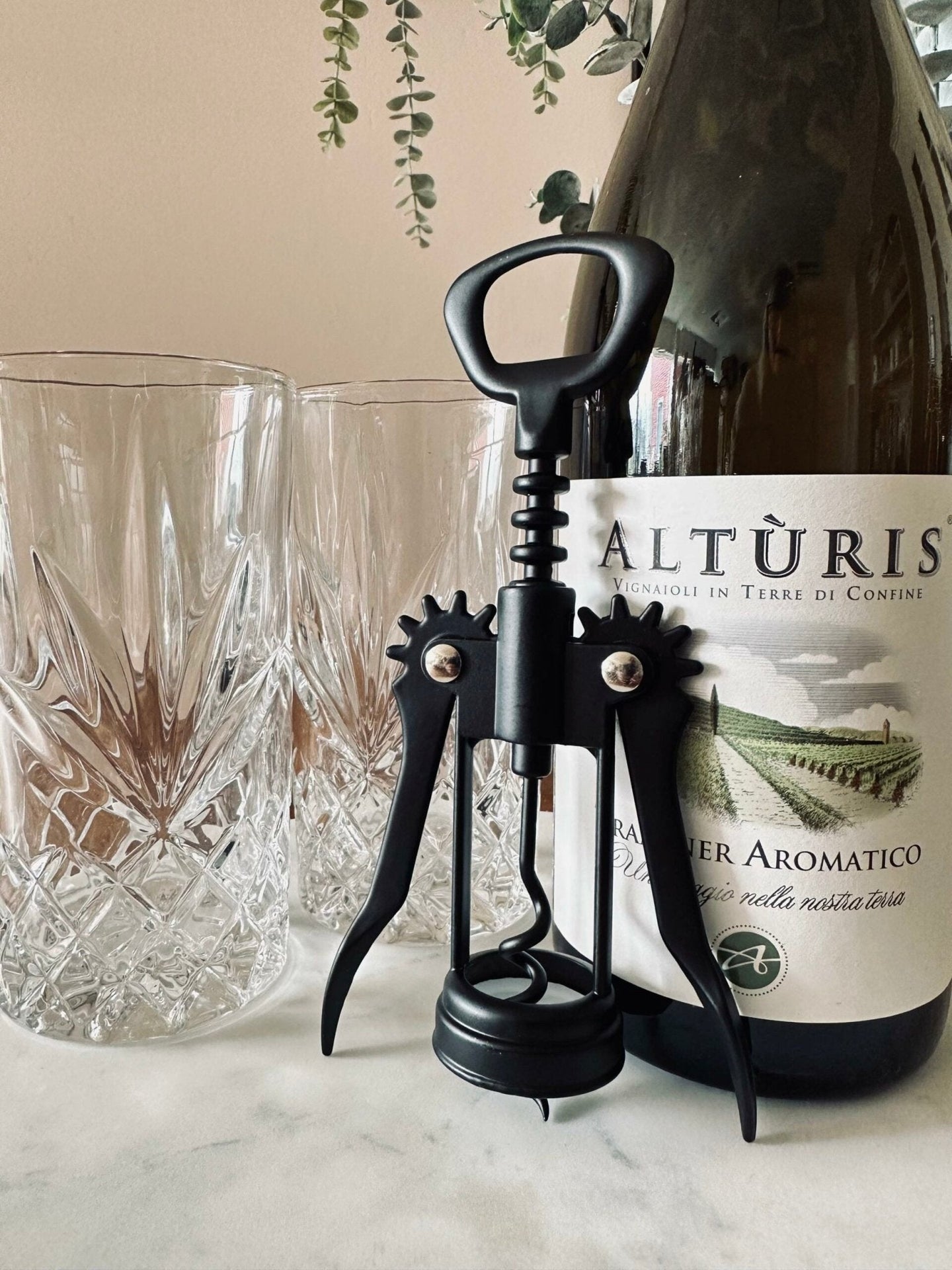 Vinoplukker - Sort metal - VIAMAJA.DK