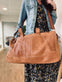 Weekendtaske - MILANO Cognac - VIAMAJA.DK