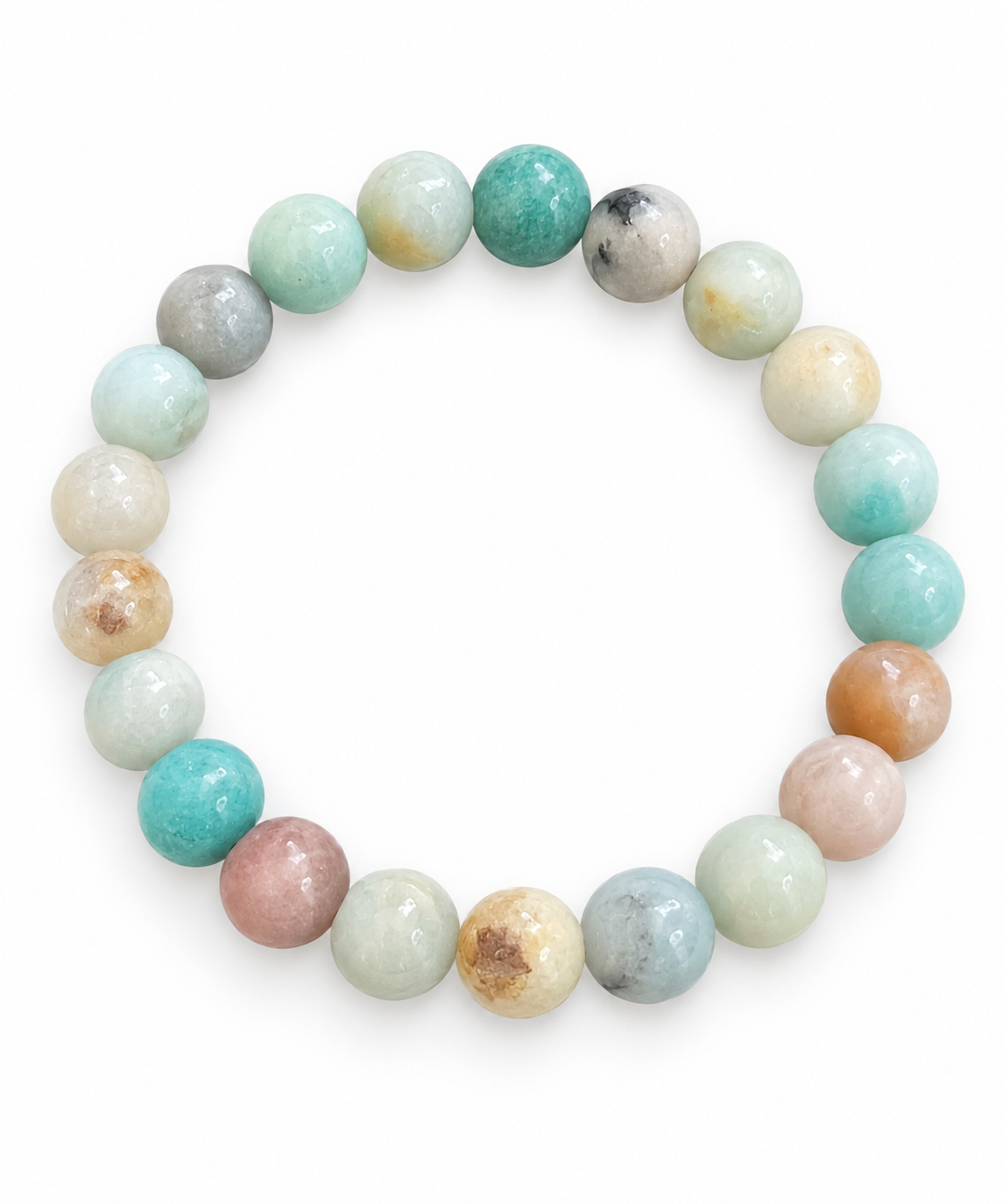 Armbånd Mary Natur/Aqua Mix