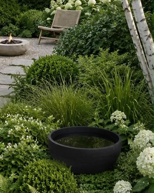 Speilbasseng black garden